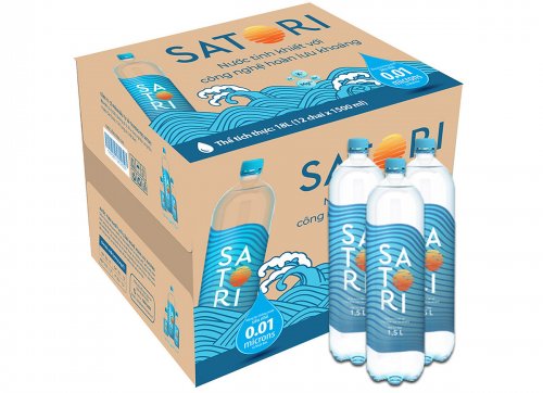 NƯỚC SATORI 1.5L (THÙNG 12 CHAI)